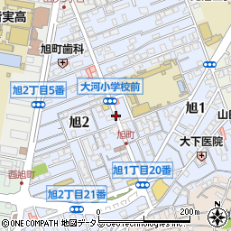 広島県広島市南区旭周辺の地図
