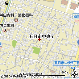 広島県広島市佐伯区五日市中央周辺の地図