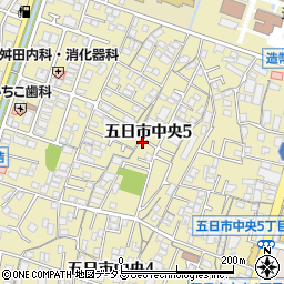 広島県広島市佐伯区五日市中央周辺の地図