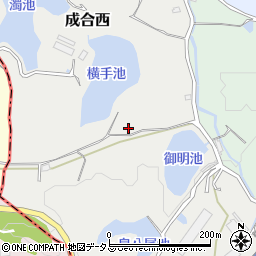 大阪府泉南郡熊取町成合西周辺の地図