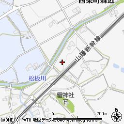 広島県東広島市西条町森近周辺の地図