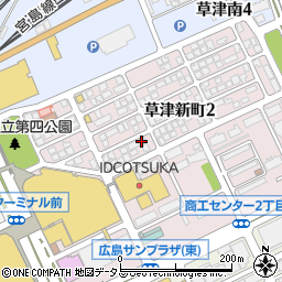 株式会社ダスキンサーヴ中国四国草津新町支店周辺の地図