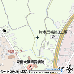 大阪府泉南市中小路周辺の地図