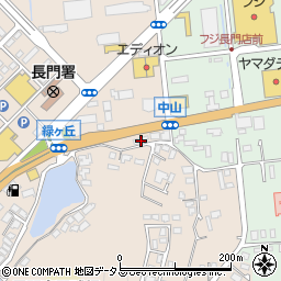 山口県長門市東深川中山734-3周辺の地図