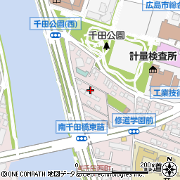 広島県広島市中区南千田西町3-27周辺の地図