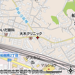 広島船越郵便局周辺の地図