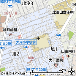 広島市立大河小学校周辺の地図