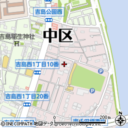 ＮＴＴ吉島アパート周辺の地図