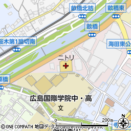 ニトリ広島海田店周辺の地図