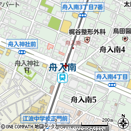舟入南駅周辺の地図