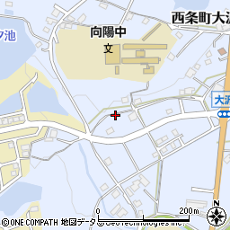 広島県東広島市西条町大沢609周辺の地図