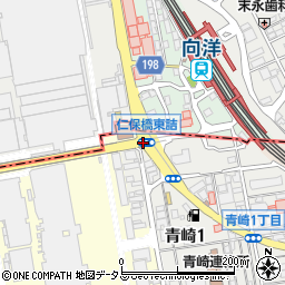 仁保橋東詰周辺の地図