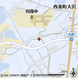 広島県東広島市西条町大沢636周辺の地図