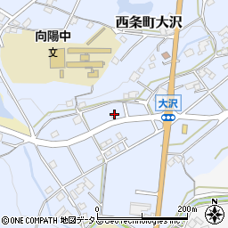 広島県東広島市西条町大沢647周辺の地図