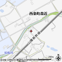 広島県東広島市西条町森近503周辺の地図