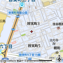中国電力皆実町アパート周辺の地図