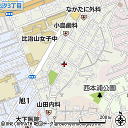 広島県広島市南区西霞町周辺の地図