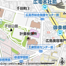 広島市　中区スポーツセンター周辺の地図