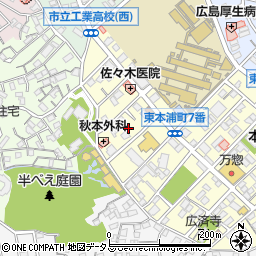 広島県広島市南区東本浦町5周辺の地図