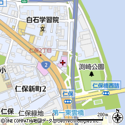 広島市役所　環境局業務部ごみ収集南環境事業所・南区周辺の地図