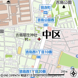 吉島パークマンション周辺の地図