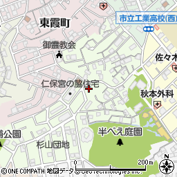広島県広島市南区西本浦町周辺の地図