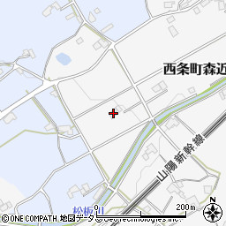 広島県東広島市西条町森近402周辺の地図