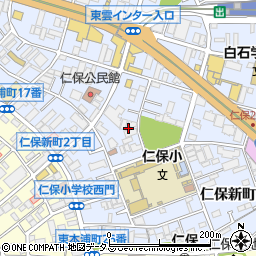 広島県広島市南区仁保新町周辺の地図