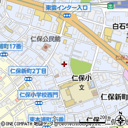 広島県広島市南区仁保新町周辺の地図