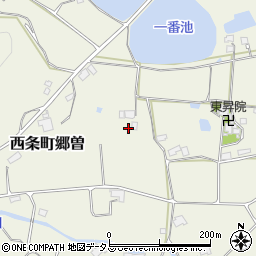 広島県東広島市西条町郷曽196周辺の地図