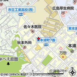 広島本浦郵便局 ＡＴＭ周辺の地図