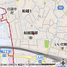 旗見クリーニング店周辺の地図