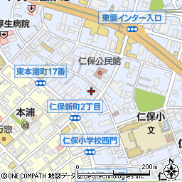 仁保ヒューマンズマンション弐番館周辺の地図