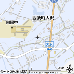 広島県東広島市西条町大沢52周辺の地図