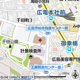 広島市健康づくりセンター健康科学館周辺の地図