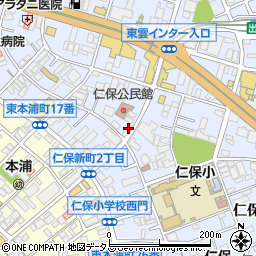 ミント薬局　仁保店周辺の地図