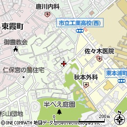 広島県広島市南区西本浦町3-30周辺の地図