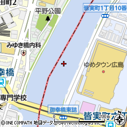 京橋川周辺の地図