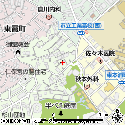 広島県広島市南区西本浦町3-29周辺の地図