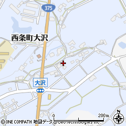 広島県東広島市西条町大沢318周辺の地図