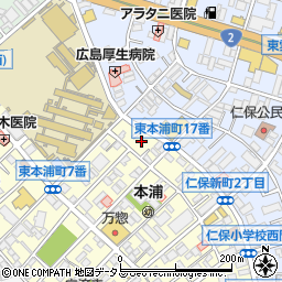 広島県広島市南区東本浦町9周辺の地図