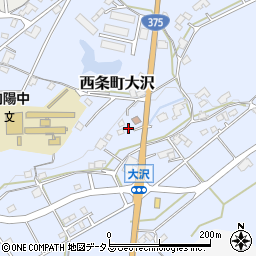 広島県東広島市西条町大沢702周辺の地図