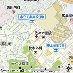 東洋産業　広島支店周辺の地図