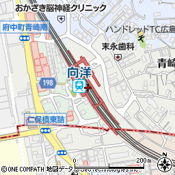 広島県安芸郡府中町周辺の地図