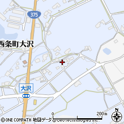 広島県東広島市西条町大沢334周辺の地図