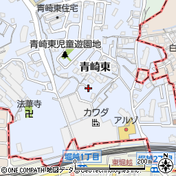 広島県府中町（安芸郡）青崎東周辺の地図