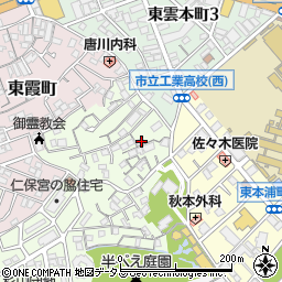 広島県広島市南区西本浦町3-13周辺の地図