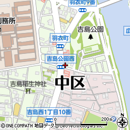 広島県広島市中区羽衣町16-38周辺の地図