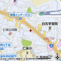ＥＮＥＯＳセルフ仁保新町ＳＳ周辺の地図