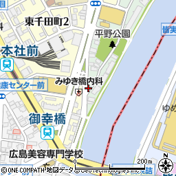 タイムズ広島平野町駐車場周辺の地図